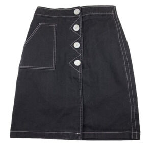 STYLE Mafia Black Denim Skirt size Medium